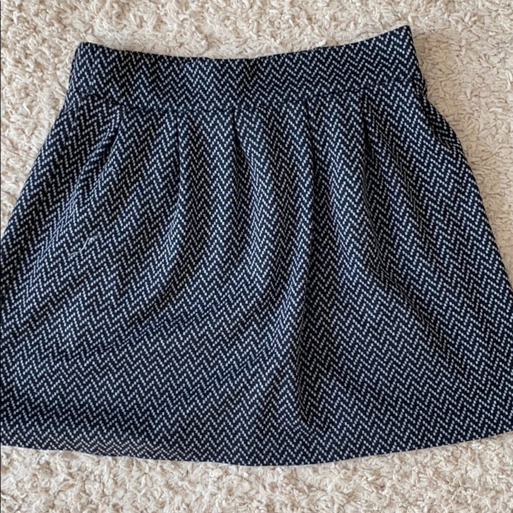 Black & Grey Print Stretch Skirt From Candie’s